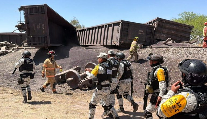 Descarrilamiento de tren en Aguascalientes deja un fallecido y siete heridos